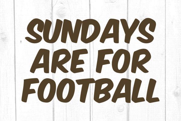 Sundays Are For Football Svg SVG cricutfilesmg 