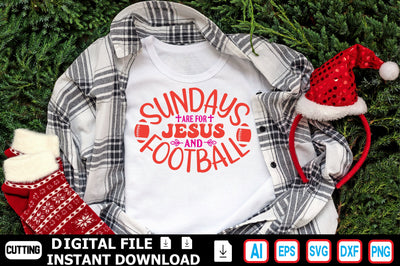 Sundays Are for Jesus AND FOOTBALL SVG Craftlabsvg24 