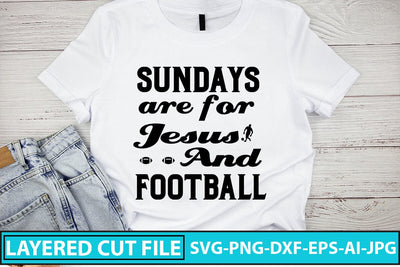 Sundays Are For Jesus And Football SVG Cut File SVG Syaman 
