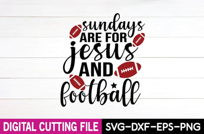 sundays are for jesus and football SVG farhad farhad 