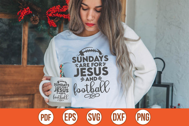 Sundays are for Jesus and football SVG SVG shah alam 