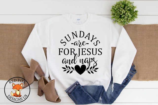 Sundays Are For Jesus and Naps SVG DXF PNG, Scripture SVG SVG RedFoxDesignsUS 