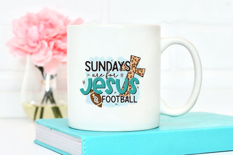 Sundays Are for Jesus & Football PNG Sublimation Sublimation CraftLabSVG 