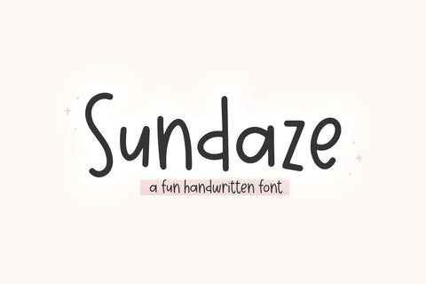 Sundaze - Fun Handwritten Font Font KA Designs 