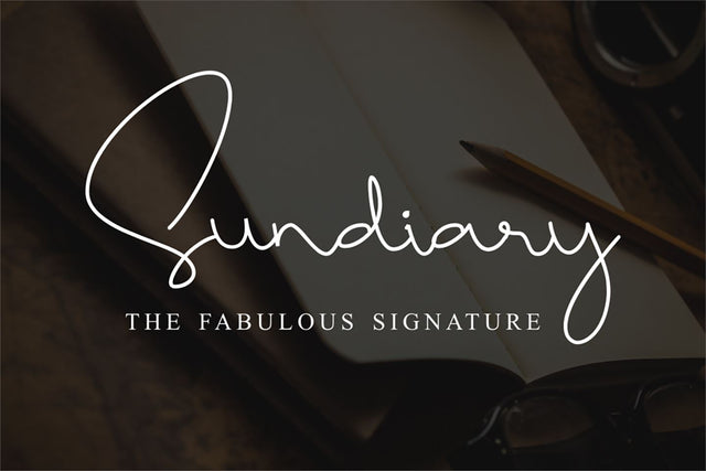 Sundiary Font Abo Daniel Studio 