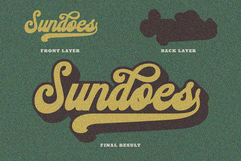 Sundoes - Cool and Fun Script Display Font ahweproject 