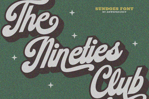 Sundoes - Cool and Fun Script Display Font ahweproject 