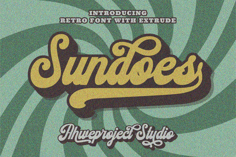 Sundoes - Cool and Fun Script Display Font ahweproject 