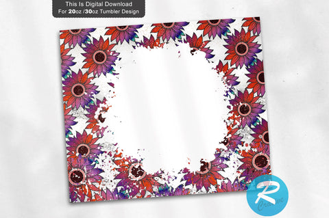 Sunflower 20 oz / 30 oz Tumbler PNG Sublimation Regulrcrative 