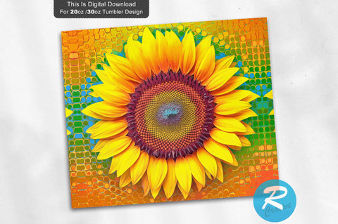 Sunflower 20 oz / 30 oz Tumbler PNG Sublimation Regulrcrative 