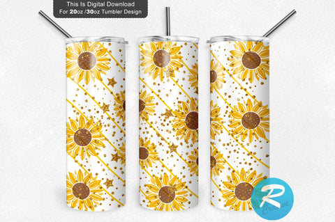 Sunflower 20 oz / 30 oz Tumbler PNG Sublimation Regulrcrative 