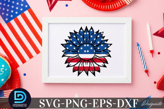 Sunflower 4th July SVG, Sunflower SVG SVG DESIGNISTIC 