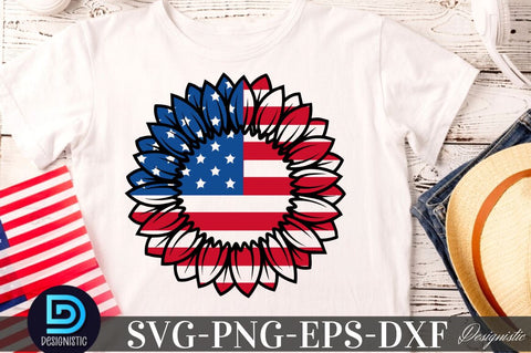 Sunflower 4th July SVG, Sunflower SVG SVG DESIGNISTIC 