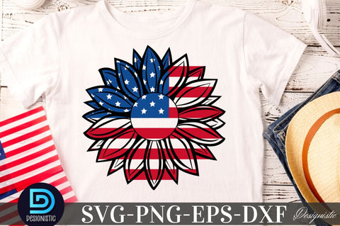 Sunflower 4th July SVG, Sunflower SVG SVG DESIGNISTIC 