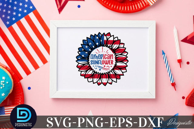 Sunflower 4th July SVG, Sunflower SVG SVG DESIGNISTIC 