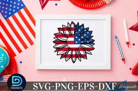 Sunflower 4th July SVG, Sunflower SVG SVG DESIGNISTIC 