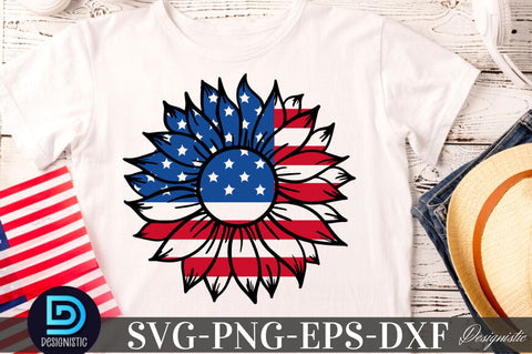 Sunflower 4th July SVG, Sunflower SVG SVG DESIGNISTIC 