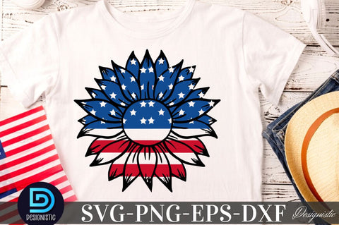 Sunflower 4th July SVG, Sunflower SVG SVG DESIGNISTIC 