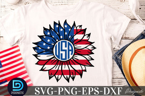 Sunflower 4th July SVG, Sunflower SVG SVG DESIGNISTIC 