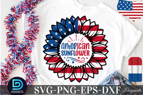 Sunflower 4th July SVG, Sunflower SVG SVG DESIGNISTIC 