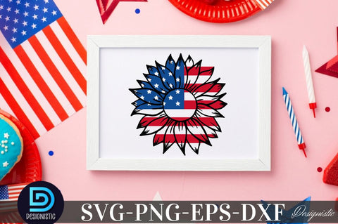 Sunflower 4th July SVG, Sunflower SVG SVG DESIGNISTIC 