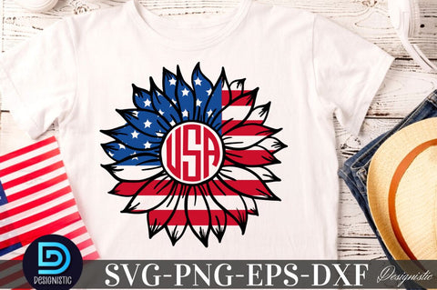 Sunflower 4th July SVG, Sunflower SVG SVG DESIGNISTIC 