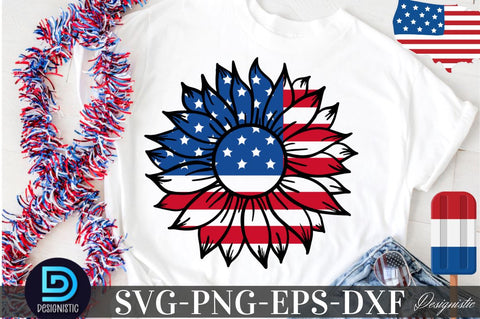 Sunflower 4th July SVG, Sunflower SVG SVG DESIGNISTIC 