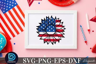 Sunflower 4th July SVG, Sunflower SVG SVG DESIGNISTIC 