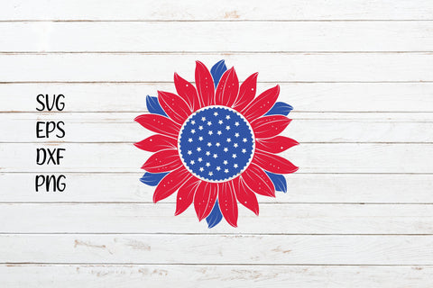 Sunflower 4th of July svg clipart SVG SmmrDesign 