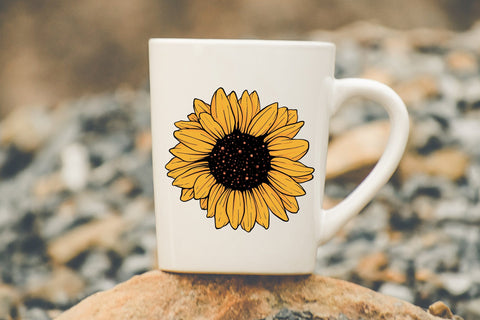 Sunflower and Bee Clipart Bundle Sublimation dapiyupi store 