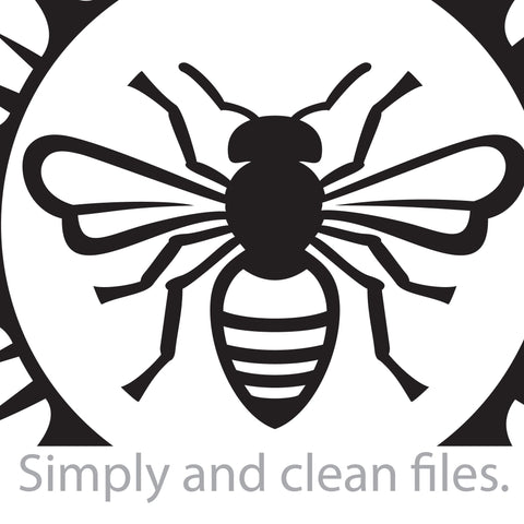 Sunflower and bee SVG TribaliumArtSF 