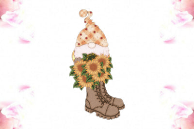 Sunflower Boots Gnome Sublimation Sublimation Jagonath Roy 