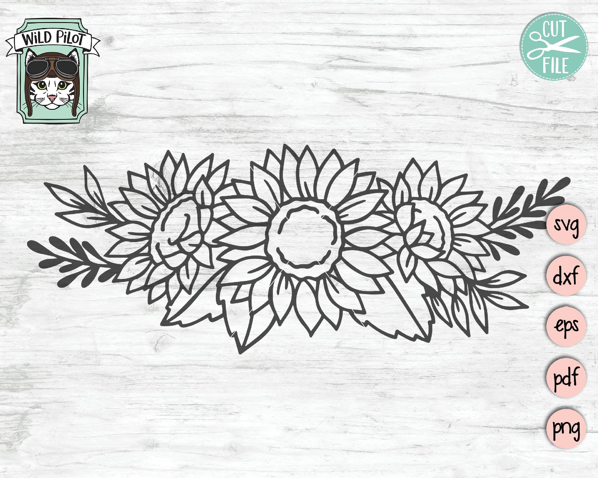 Sunflower Border SVG Cut File So Fontsy sunflower-border-svg-cut-file-so-fontsy