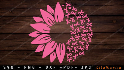 Sunflower Breast Cancer SVG, Breast Cancer svg SVG SilaBerlin 