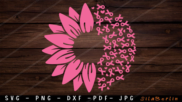 Sunflower Breast Cancer SVG, Breast Cancer svg SVG SilaBerlin 