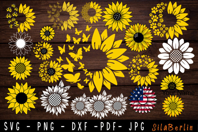 Sunflower Bundle SVG,Digital Download SVG SilaBerlin 