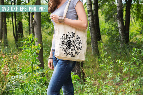 Sunflower Butterflies SVG | Sunflower Butterfly SVG SVG Irina Ostapenko 