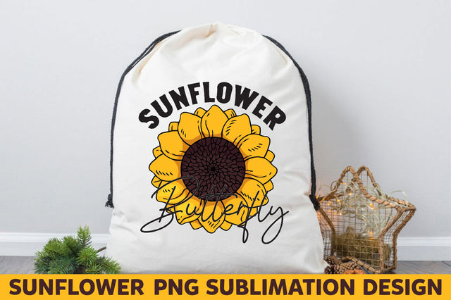 Sunflower Butterfly Sublimation Rupkotha 