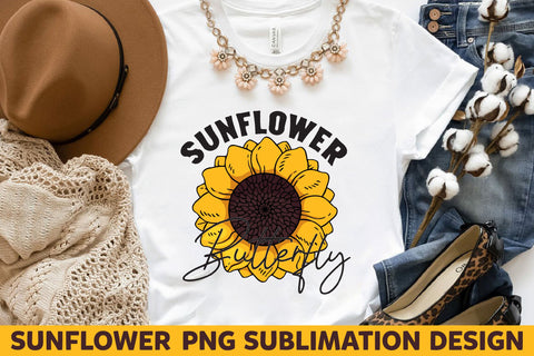 Sunflower Butterfly Sublimation Rupkotha 