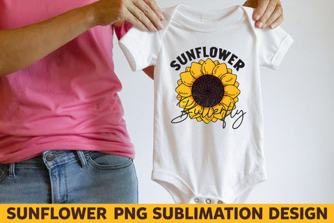 Sunflower Butterfly Sublimation Rupkotha 