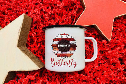 Sunflower Butterfly Sublimation Sublimation Rupkotha 