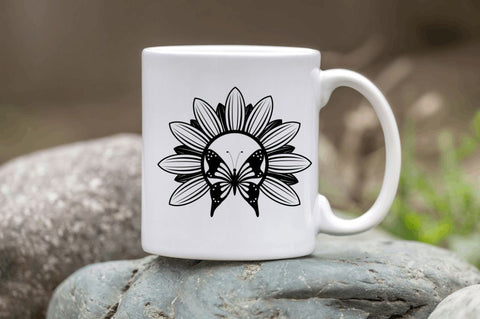 Sunflower Butterfly SVG Bundle SVG Regulrcrative 