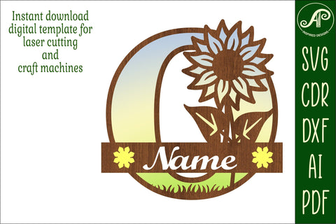 Sunflower Capital Monogram Letter O SVG SVG APInspireddesigns 