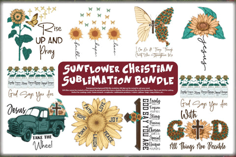 Sunflower Christian Sublimation Bundle Sublimation Jagonath Roy 