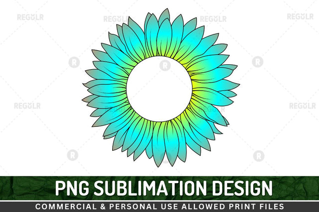 Sunflower Clipart SVG Sublimation Regulrcrative 
