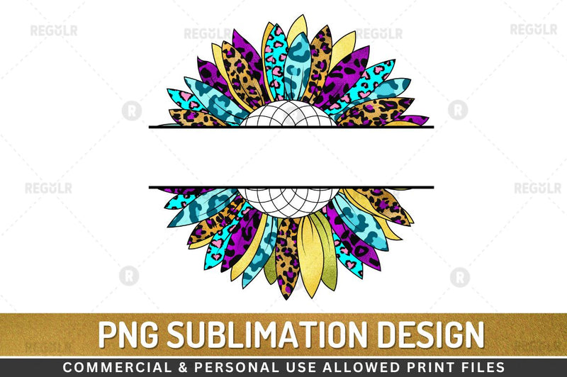 Sunflower Clipart SVG Sublimation Regulrcrative 