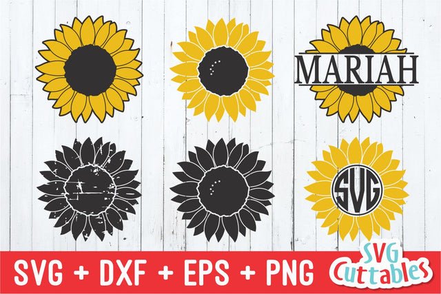 Sunflower Collection SVG Svg Cuttables 