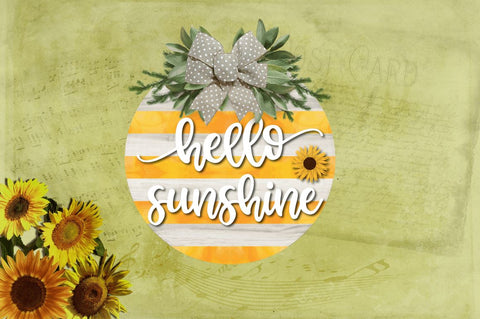 Sunflower Door Round Signs png Bundle Sublimation Regulrcrative 