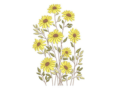 Sunflower Embroidery Design, 4 sizes Embroidery/Applique DESIGNS Nino Nadaraia 