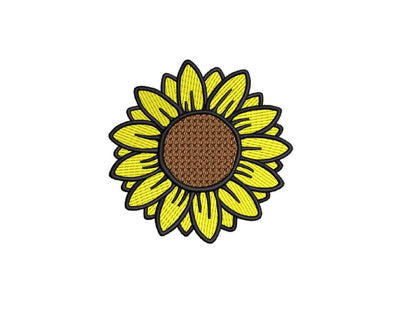 Sunflower embroidery design, 4x4 inch hoop, 4 sizes Embroidery/Applique DESIGNS Nino Nadaraia 